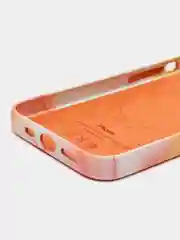 Манго чехол MagSafe для iPhone 13 кожаный BROSCORP с бортиком защитой камер микрофиброй, экокожа