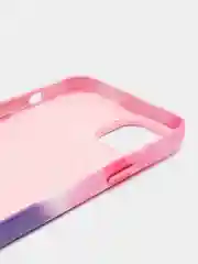 Фуксия чехол MagSafe для iPhone 13 кожаный BROSCORP с бортиком защитой камер микрофиброй, экокожа