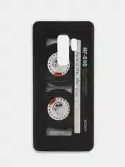 Хром силиконовый чехол на Samsung Galaxy S9 Plus / Самсунг S9 Plus с рисунком, защита камеры