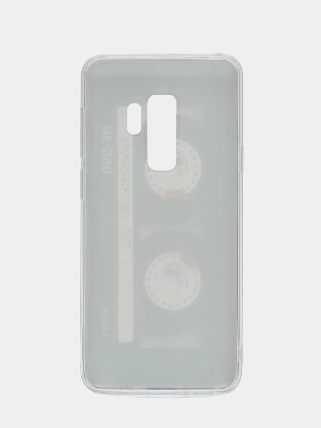 Хром силиконовый чехол на Samsung Galaxy S9 Plus / Самсунг S9 Plus с рисунком, защита камеры