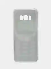 Угольный силиконовый чехол на Samsung Galaxy S8 / Самсунг S8 прозрачный, с рисунком, защита камеры