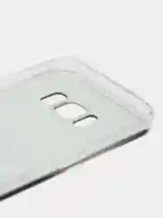 Угольный силиконовый чехол на Samsung Galaxy S8 / Самсунг S8 прозрачный, с рисунком, защита камеры