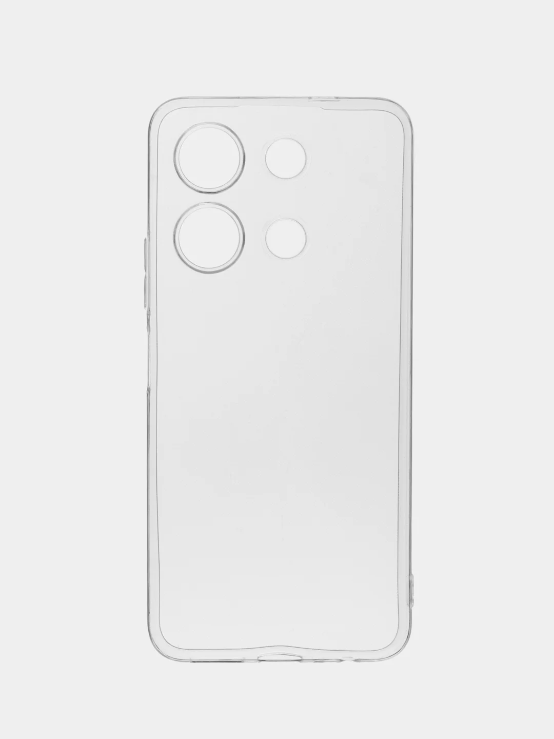 Прозрачный чехол для Infinix Note 30 силиконовый BROSCORP прозрачный с бортиком- защитой вокруг камер