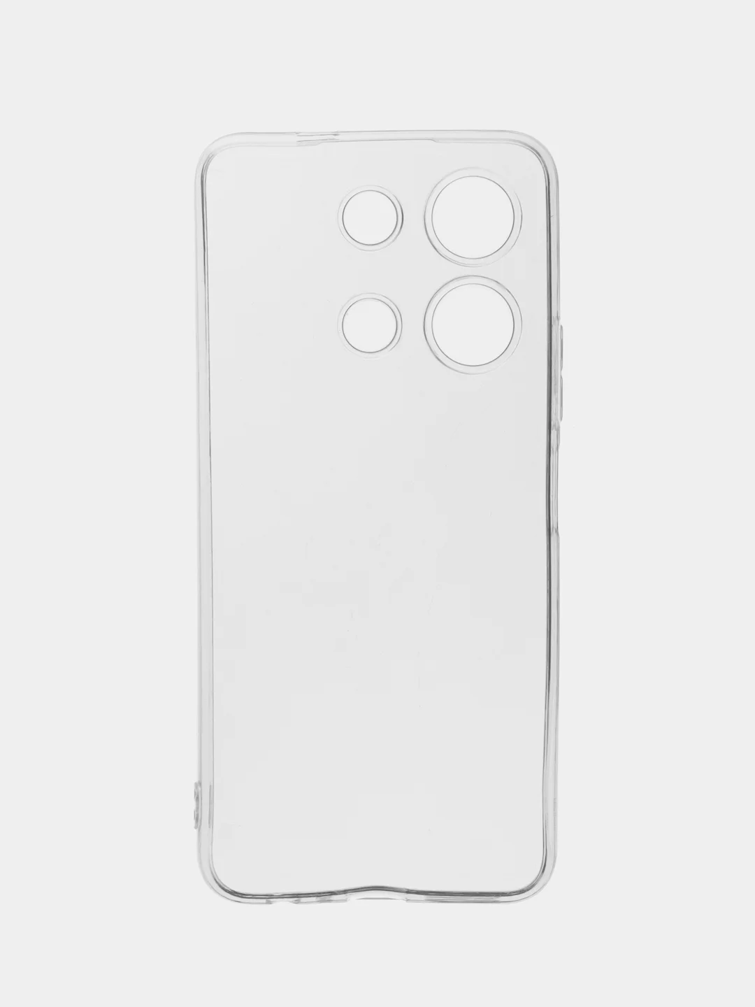 Прозрачный чехол для Infinix Note 30 силиконовый BROSCORP прозрачный с бортиком- защитой вокруг камер