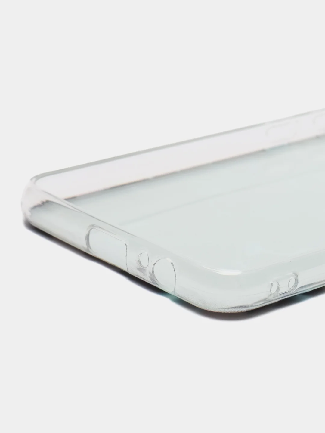 Бирюзовый силиконовый чехол на Samsung Galaxy A8 2018 / Самсунг A8 2018 с рисунком, защита камеры