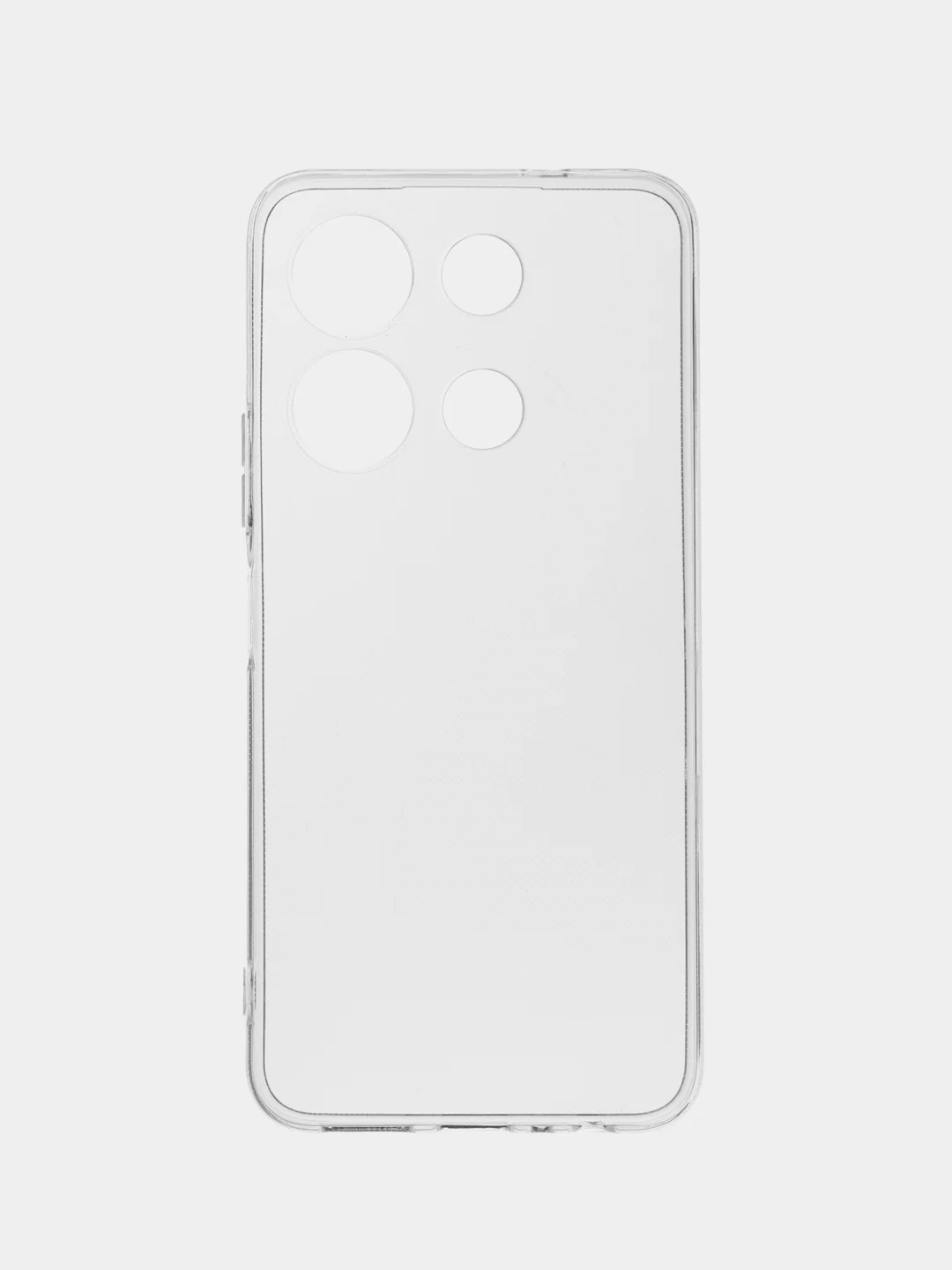 Прозрачный силиконовый чехол Broscorp для Infinix Note 30i с защитой камер и от прилипания