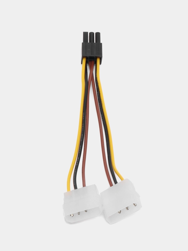 Переходник для видеокарты с 2 molex на 6 pin для компьютера, 6 пин питание