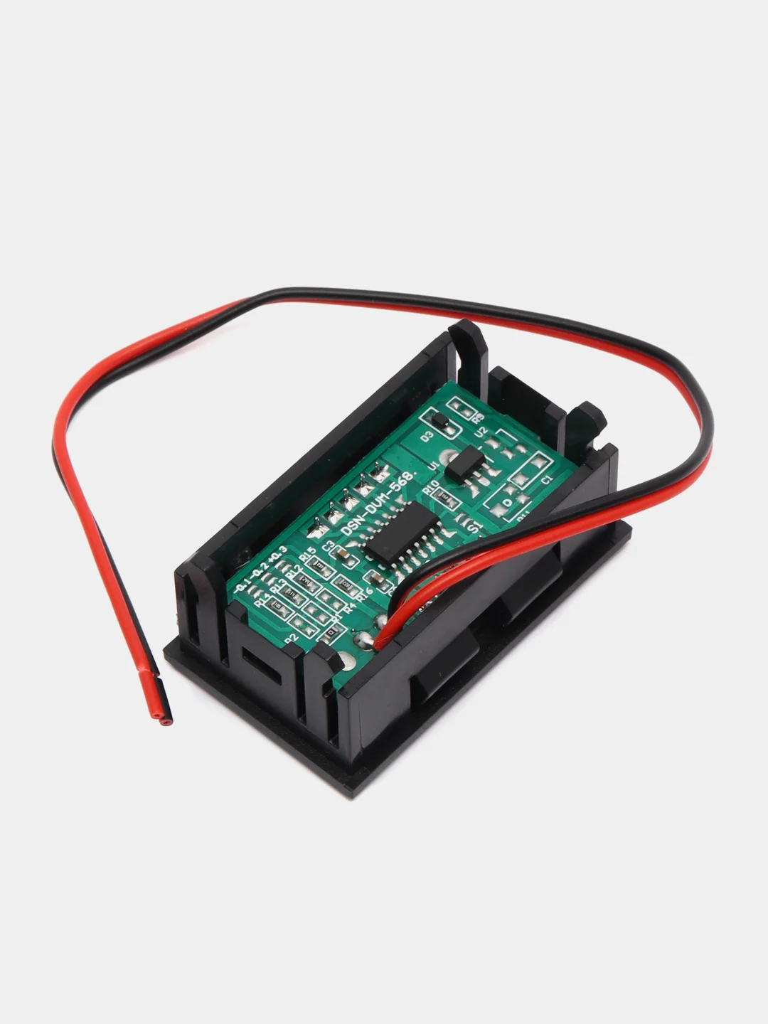 Цифровой вольтметр белый DC 4.5V-30.0V, измеритель напряжения, автомобильный