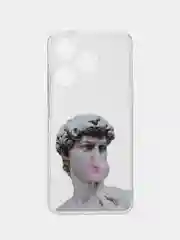 Алый силиконовый чехол для Tecno Spark 10 / 10C, с принтом, с рисунком, Техно Спарк 10 / 10С