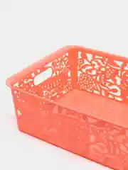 Розовый корзина для продуктов, 34 x 24 х 11 см