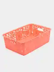 Розовый корзина для продуктов, 34 x 24 х 11 см