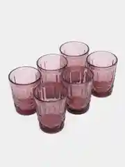 Розовый цветные стаканы набор  6шт