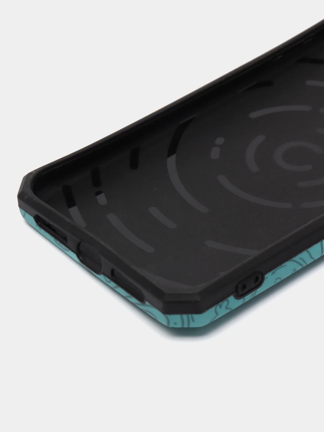 Голубой силиконовый чехол, с рисунком, iPhone XR, XS, MAX, 11 Pro