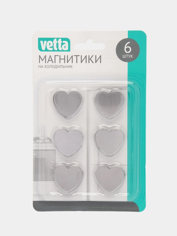 Магнитики на холодильник, 25 х 3 мм, 6 штук