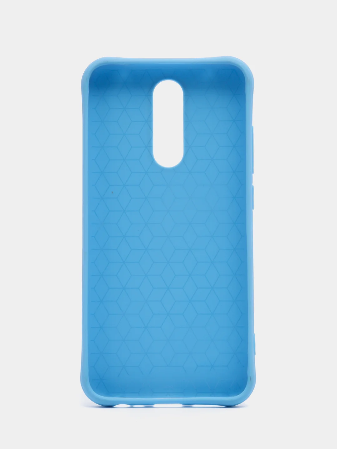 Голубой силиконовый чехол Huawei P40 Lite e Xiaomi Redmi 8/Note 7/8T/Samsung A50/A31/A11/A01/A41