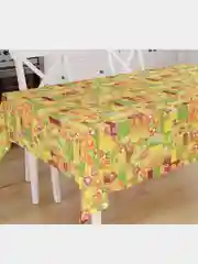 Скатерть Цитрусовый микс, рогожка