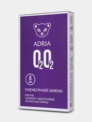 Контактные линзы Adria O2O2 (6 линз) 8,6/ 14,2/ (-1,00) - (-6,00)