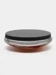 Кораллово-розовый магнитик круг в стекле символикой Тигренка / удачи