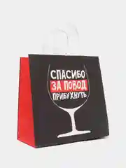 Падарочный пакет "С Дэ Рэ", 22х22х11 см (4 вида)