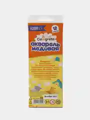Акварель Calligrata, 12 цветов, без кисти, картон