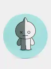 Аметистовый к-поп значки "BT21", 56 мм
