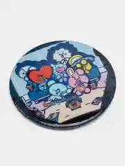 Коралловый меланж к-поп значки "BT21", 56 мм