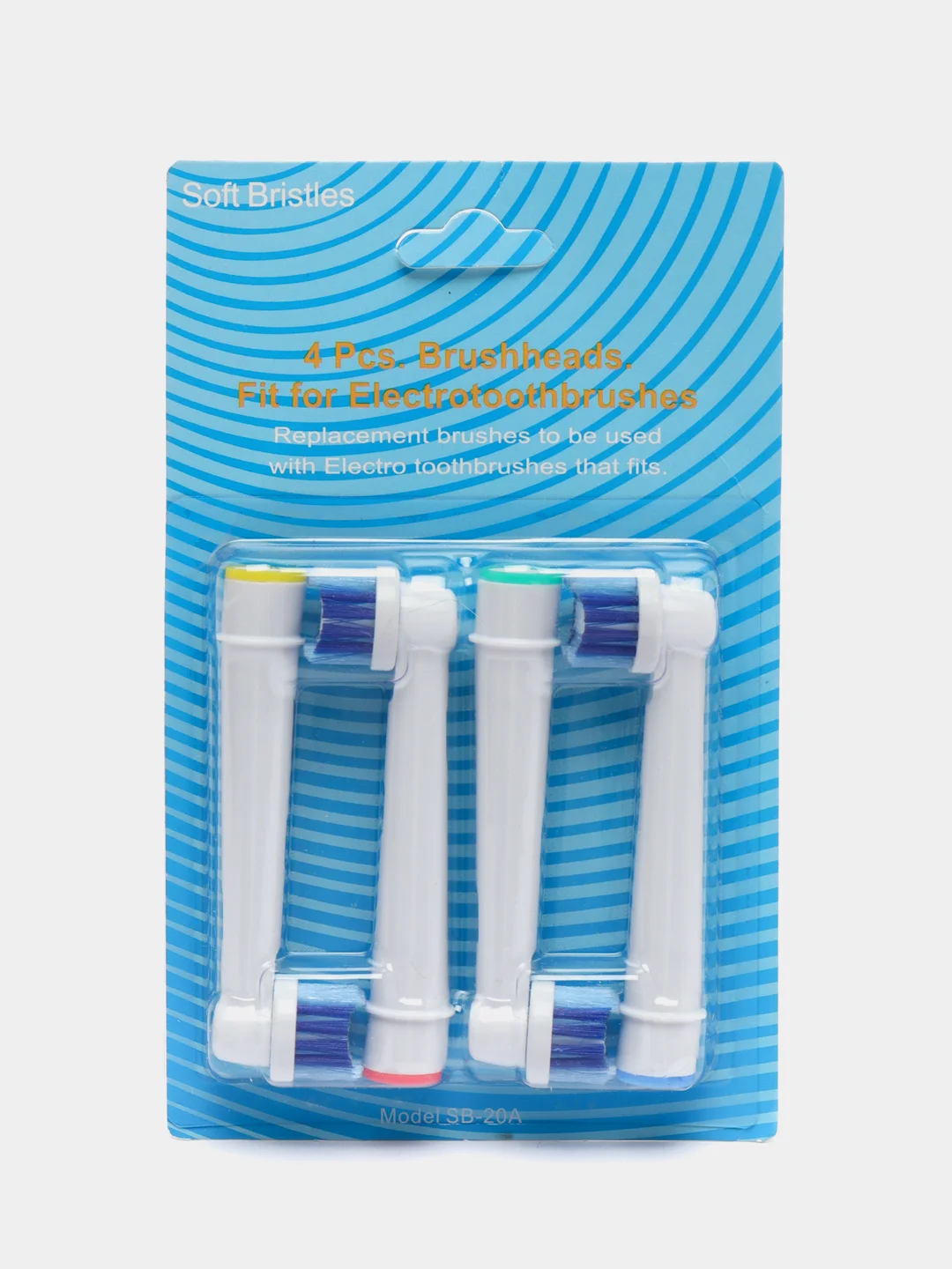 Синий меланж насадки сменные для электрической зубной щетки Oral-B, Braun (Орал-Би, Браун)