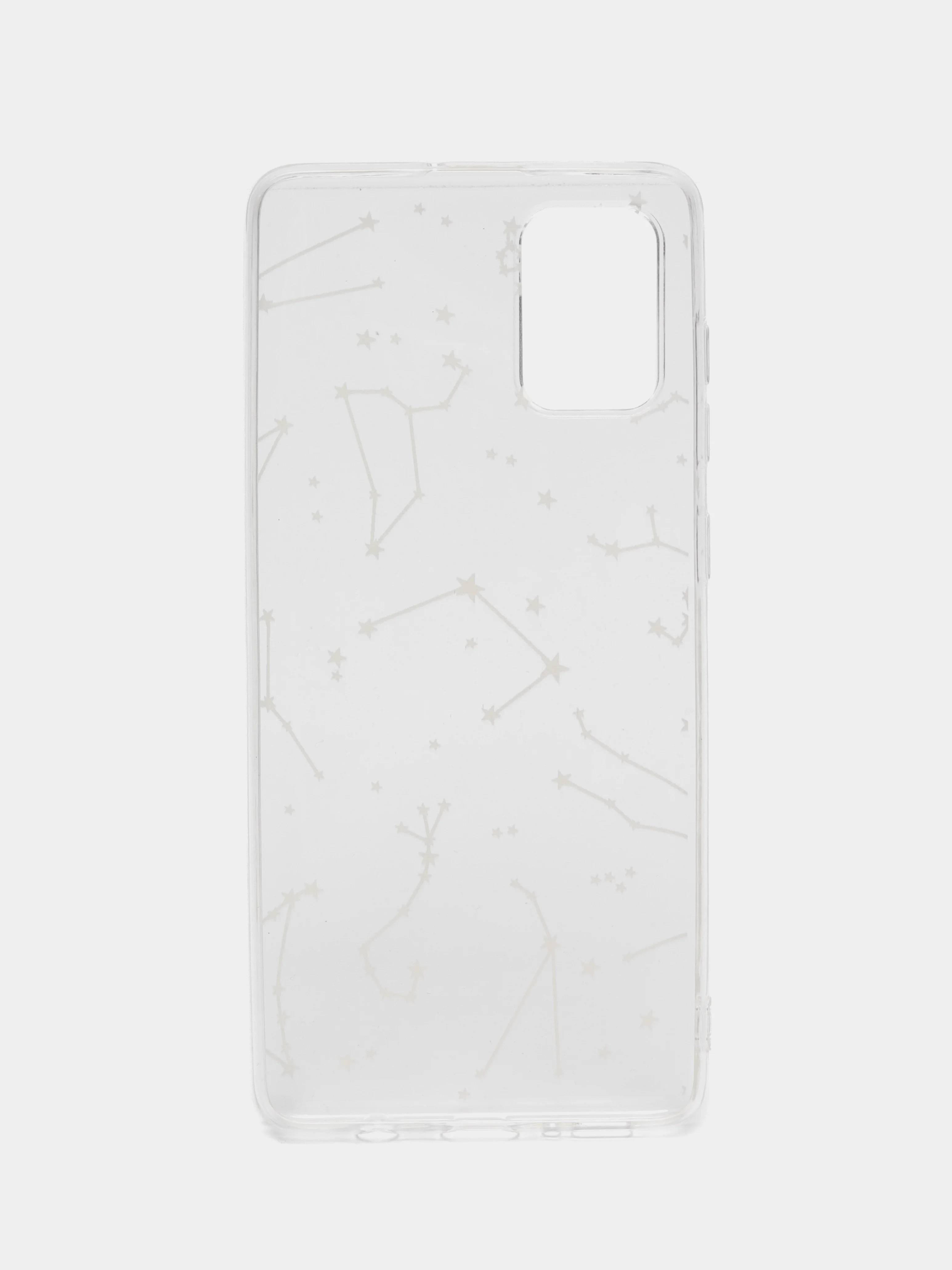 Прозрачный чехол на Samsung Galaxy A71 4G / Самсунг А71 4G прозрачный, с рисунком, защита камеры