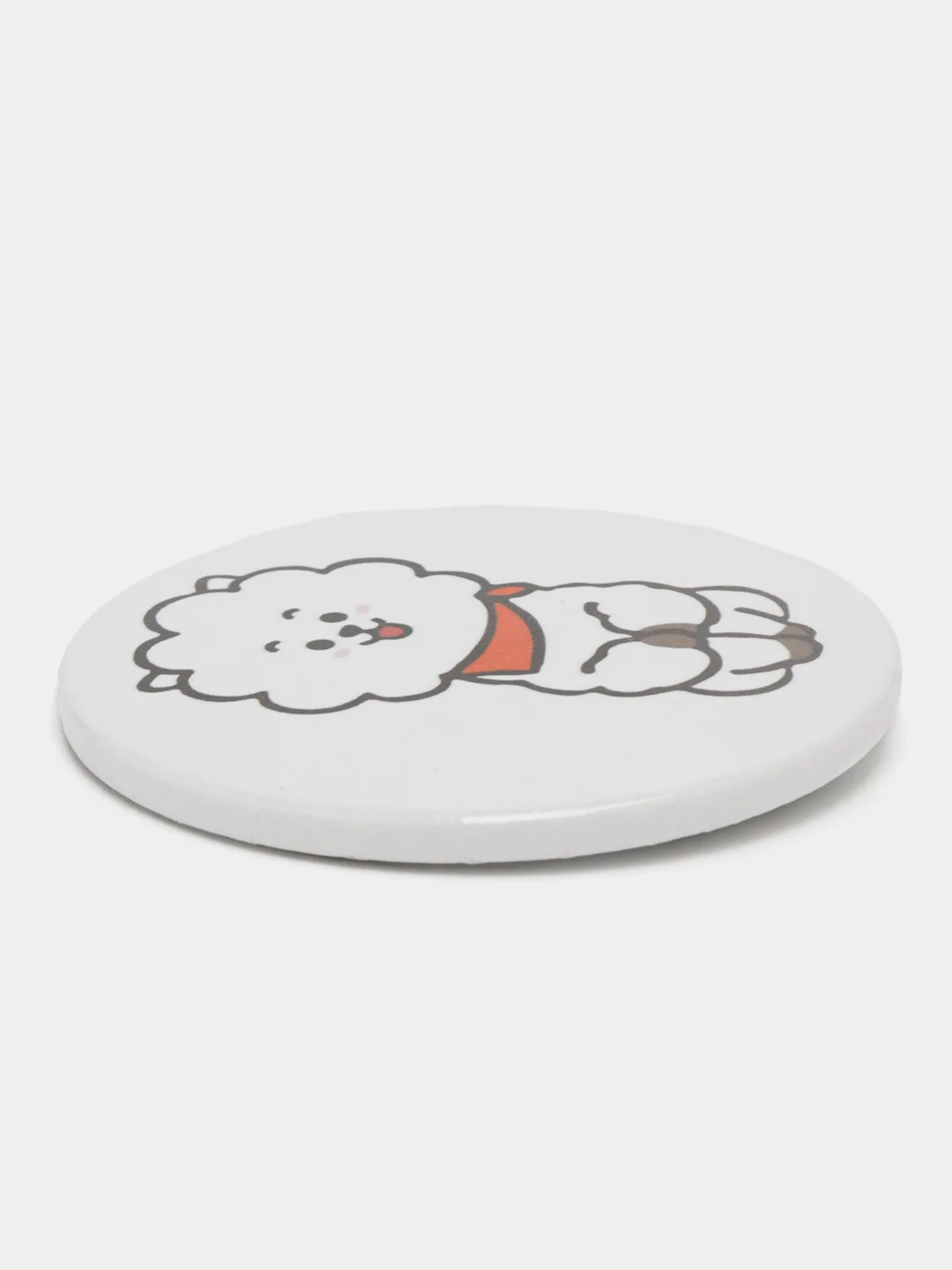 Бежевый к-поп значки "BT21", 56 мм