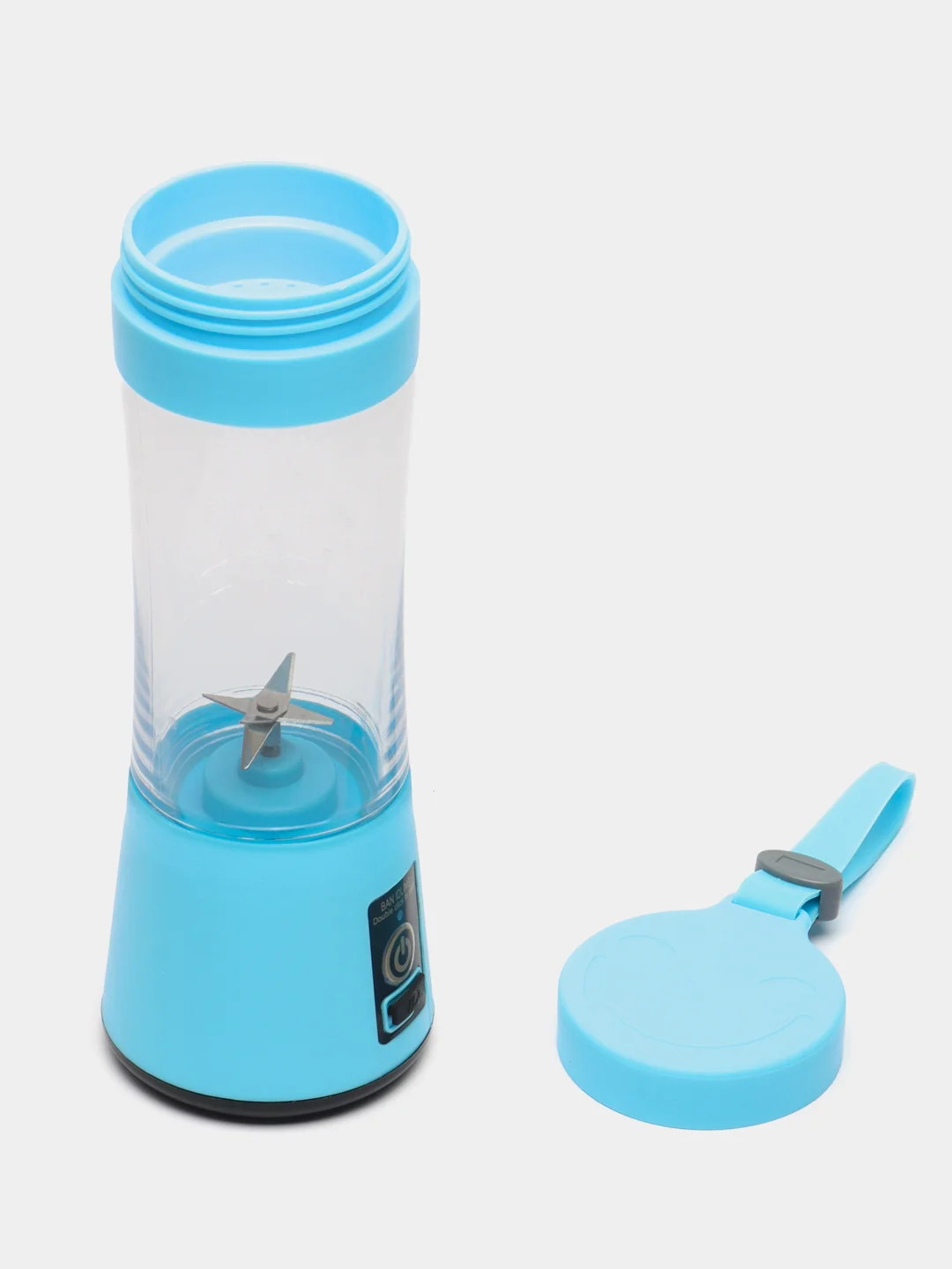 Голубой портативный беспроводной блендер Mini Juice USB, бутылка миксер для смузи, коктейлей, сока