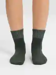 Зеленый носки женские, плотные