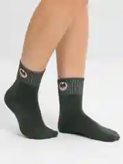 Зеленый носки женские, плотные