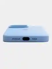 Ледяной чехол Silicone Case для iPhone 14, 14 Pro, 14 Plus, 14 Pro Max, с закрытым низом