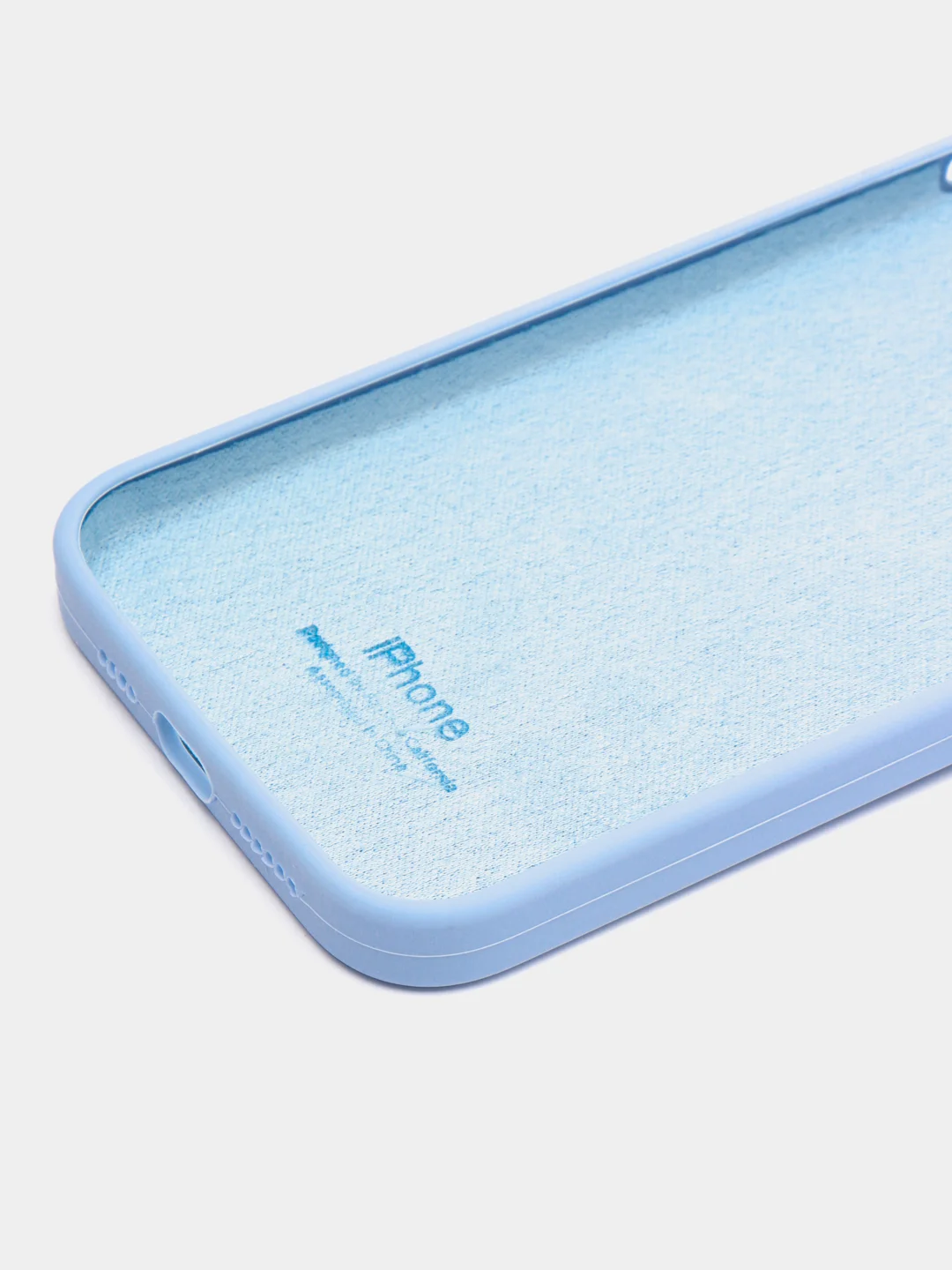 Ледяной чехол Silicone Case для iPhone 14, 14 Pro, 14 Plus, 14 Pro Max, с закрытым низом