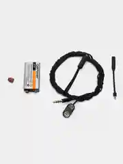 Черный микронаушник магнитный Help-Ear Crona Lite проводной, на батарейке, встроенный микрофон