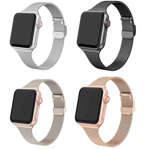 Ремешок для смарт часов Apple Watch миланская петля, металлический, 42/44/45/49 мм