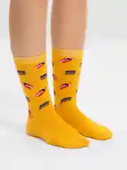 Желтый носки женские, хлопок