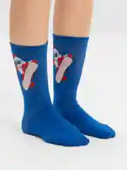 Синий носки  плотные хлопковые