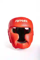 Красный шлем боксерский Reyvel Vinil
