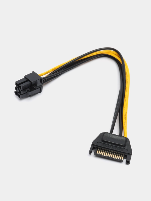 6 pin sata кабель, 6pin кабель питания, переходник