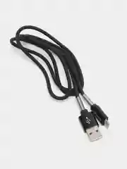 Черный usb кабель lightning Krutoff Spring, черный