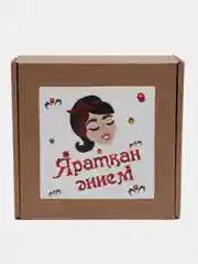 Красный подарочный набор 2 в 1 маме на татарском языке, 4 вида