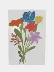 Открытка с днем рождения, "Букет", 10х15 см