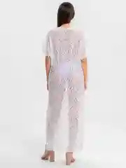 Белый пляжное платье, парео накидка, туника пляжная