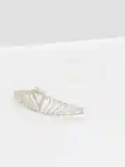 Серебряный диадема, корона, ободок со стразами, с гребешком