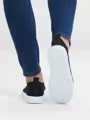 Черный слипоны женские