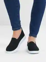 Черный слипоны женские