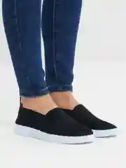 Черный слипоны женские