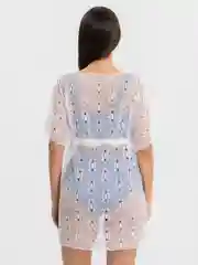 Молочный туника пляжная, накидка пляжная, женская, парео