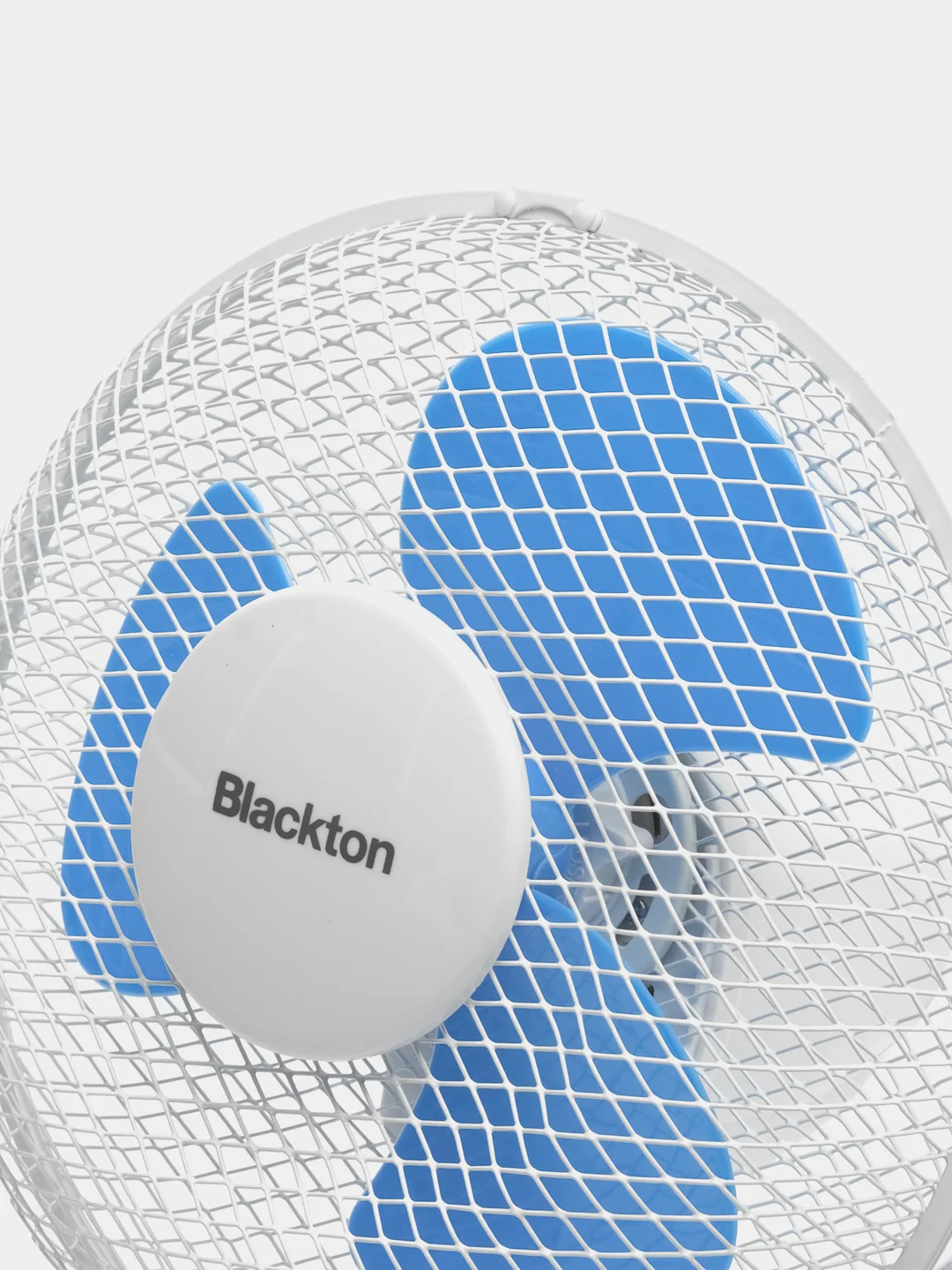 Светло-синий вентилятор настольный BLACKTON BT F1116, 30 Вт, 2 СКОРОСТИ, КОМПАКТНЫЙ